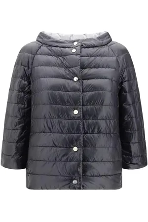 HERNO Jassen, Dames, Zwart, S, Polyester, Gevoerde winterjas met stijl
