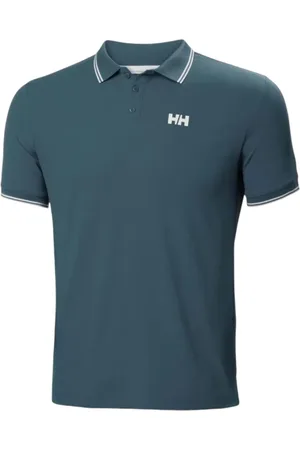 Helly Hansen Tops, Heren, Blauw, XL, Washed Polo Shirt