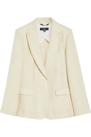 Max Mara Jassen, Dames, , L, Linnen, Linnen Blazer