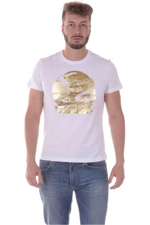 VERSACE Tops, Heren, Wit, XL, Katoen, Sweatshirts
