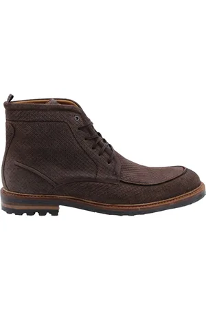 Floris van Bommel Schoenen, Heren, Bruin, 43 EU, Leer, Stijlvolle Embourg Enkelboot