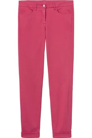 Luisa Cerano Jeans, Dames, Rood, S, Straight Jeans