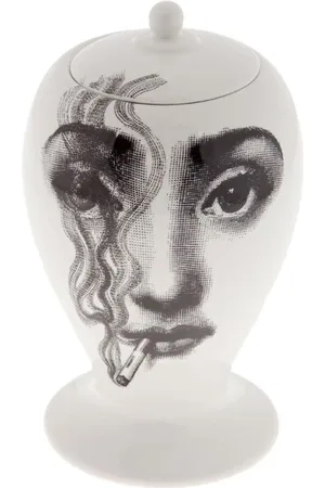 FORNASETTI Interieur, Dames, Wit, ONE Size, Elegant Smoking Vase