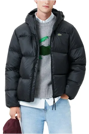 Lacoste Jassen, Heren, Zwart, L, Bomberjack in Blouson-stijl