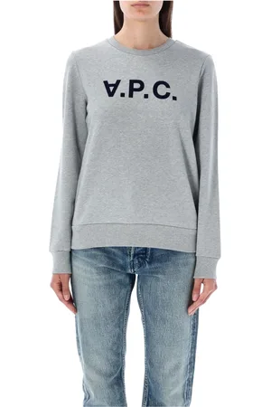 A.P.C. Sweatshirts & Hoodies, Dames, Grijs, S, Katoen, Viva Sweatshirt