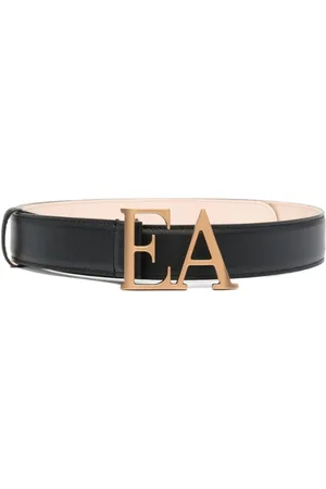 Emporio Armani Accessoires, Dames, Zwart, 75 CM, Leer, Fashion Riem