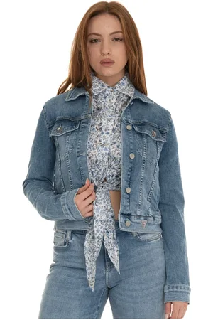 Guess Jassen, Dames, Blauw, M, Denim, Denim Trucker Harrington Jack