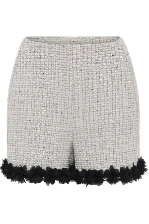 Bruuns Bazaar Korte broeken, Dames, Grijs, XS, Wol, Grijze Geruite Shorts Knickerbockers