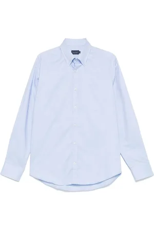 Paul & Shark Overhemden, Heren, Blauw, 4Xl, Katoen, Katoenen Oxford Overhemd in Klassieke Stijl