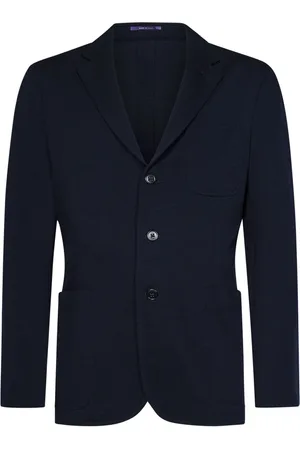 Ralph Lauren Jassen, Heren, Blauw, 4Xs, Wol, Blauwe Jassen