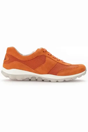 Gabor Schoenen, Dames, Oranje, 37 1/2 EU, Leer, Elegante Enkellaarsjes