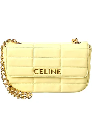 Céline Tassen, Dames, Geel, ONE Size, Leer, Stijlvolle leren tas