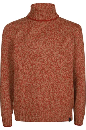 FAY Truien, Heren, Rood, L, Wol, Turtle Neck Trui