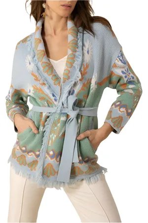 Hale Bob Truien, Dames, Veelkleurig, L, Katoen, Turquoise Franje Vest