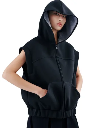 BACON Jassen, Dames, Zwart, S, W NEW Order Gilet Jacket Fleece Zwart