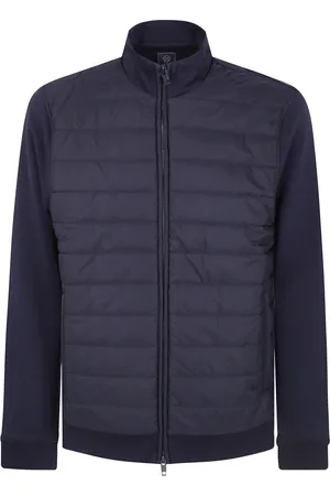 FAY Jassen, Heren, Blauw, L, Polyester, Stijlvol Sweatshirt voor Dagelijks Gebruik