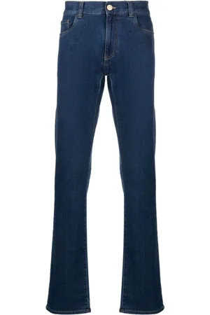 CANALI Jeans, Heren, Blauw, 2Xl, Katoen, Slim-fit Jeans