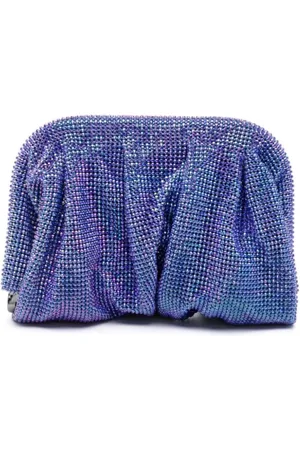 BENEDETTA BRUZZICHES Tassen, Dames, Blauw, ONE Size, Petite Venus Clutch Tas