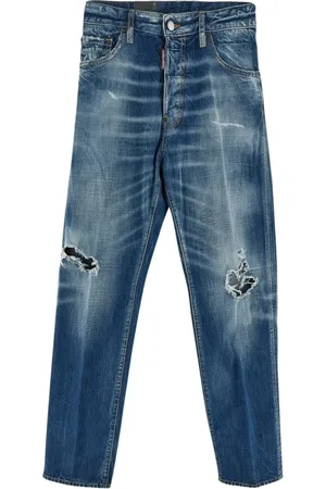 Dsquared2 Jeans, Heren, Blauw, XL, Katoen, Slim-fit Jeans