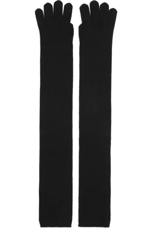 Max Mara Accessoires, Dames, Zwart, ONE Size, Kasjmier, Zwarte Kasjmier Timor Handschoenen