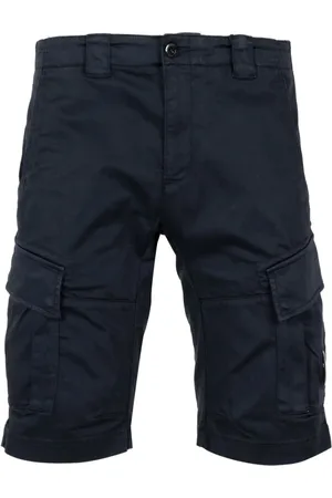 C.P. Company Korte broeken, Heren, Blauw, XL, Katoen, Katoenen Bermuda Shorts