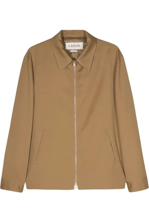 Lanvin Jassen, Heren, Bruin, 2Xl, Wol, Bruine wollen tailored blouson