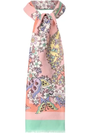 Etro Accessoires, Dames, Veelkleurig, ONE Size, Zijden-Cashmere Sjaal