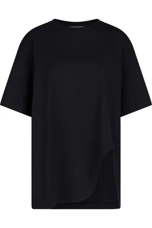 The Attico Tops, Dames, Zwart, M, Katoen, T-Shirt