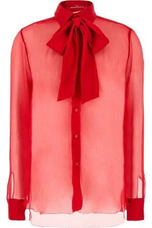 ERMANNO SCERVINO Blouses & Shirts, Dames, Rood, M, Camicie Shirt