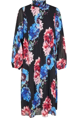 Crās Kleedjes, Dames, Veelkleurig, S, Polyester, Bina Dress