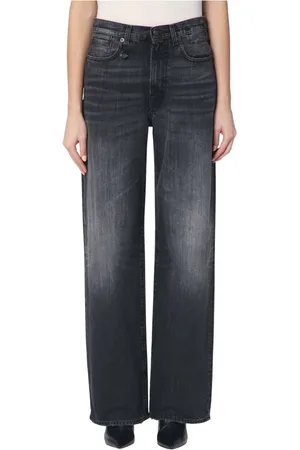 R13 Jeans, Dames, Zwart, W25, Boyfriend Jeans