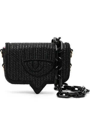 Chiara Ferragni Tassen, Dames, Zwart, ONE Size, Polyester, Schoudertas