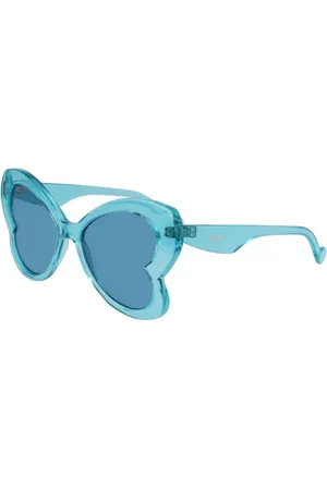 Liu Jo Accessoires, Dames, Blauw, ONE Size, Blauwe Injectie Zonnebril voor Vrouwen