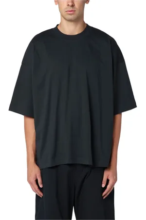 STUDIO NICHOLSON Tops, Heren, Zwart, L, Korte mouwen ronde hals T-shirt