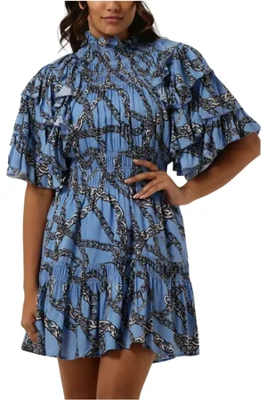 Silvian Heach Kleedjes, Dames, Blauw, 3Xs, Polyester, Mini Jurk