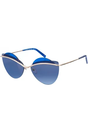 Marc Jacobs Accessoires, Dames, Blauw, ONE Size, Blauwe Vlinder Stijl Zonnebril