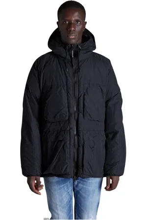 C.P. Company Jassen, Heren, Zwart, L, Zwarte Donzen Jas