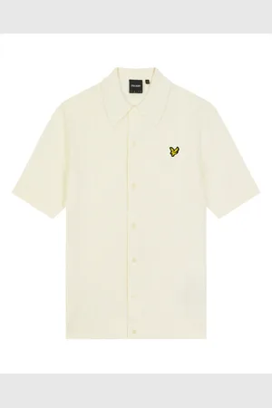 Lyle & Scott Overhemden, Heren, , S, Katoen, Gestreept poloshirt met textuur
