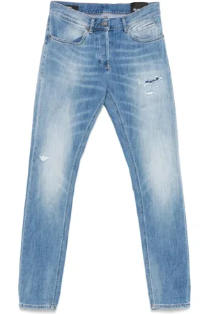 Dondup Jeans, Heren, Blauw, W32, Lichtblauwe Klassieke Vijf-Pocket Jeans