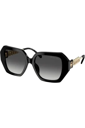 Michael Kors Accessoires, Dames, Zwart, 54 MM, Stylish Zonnebrillen South Beach