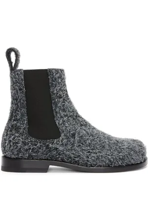 Loewe Schoenen, Dames, Grijs, 37 EU, Suède, Brushed Campo Chelsea Boots