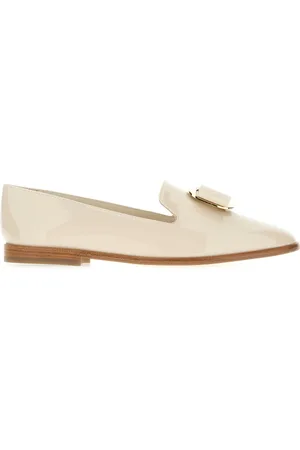 Salvatore Ferragamo Schoenen, Dames, , 38 1/2 EU, Leer, Stijlvolle Loafers