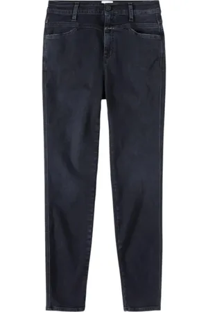 Closed Jeans, Dames, Grijs, W30, Denim, Skinny Pusher Lange Jeans