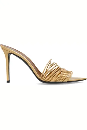 Giuseppe Zanotti Schoenen, Dames, Geel, 37 EU, Leer, Hakken muiltjes Intrigo