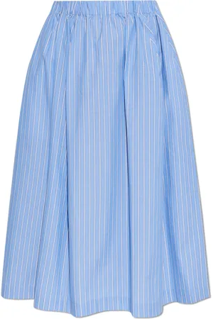 Marni Rokken, Dames, Blauw, S, Katoen, Gestreept Rok
