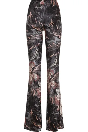 Etro Broeken, Dames, Veelkleurig, M, Polyester, Multicolour Wijde Broek
