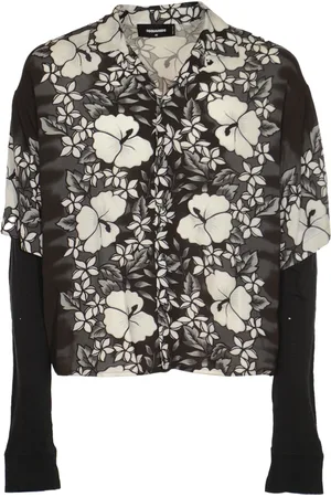 Dsquared2 Blouses & Shirts, Heren, Veelkleurig, XL, Katoen, Casual Katoenen Overhemd