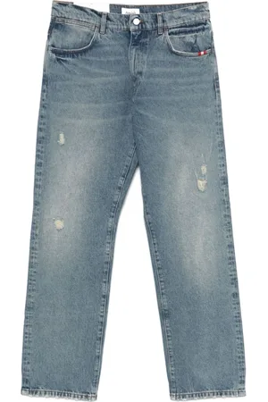 AMISH Jeans, Heren, Blauw, W31, Katoen, Klassieke Blu Jeans voor Mannen