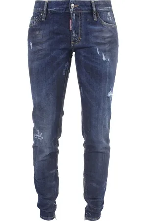 Dsquared2 Jeans, Dames, Blauw, M, Katoen, Slim-Fit Jeans