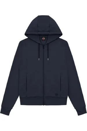 Colmar Sweatshirts & Hoodies, Dames, Blauw, XS, Katoen, Blauwe sweater met rits van lichtgewicht katoen